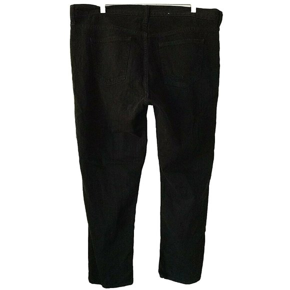 GAP 1969 33/16R Black Wash Distressed Skinny Leg Girlfriend Jeans 26" inseam - Picture 5 of 5